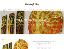 Tablet Screenshot of greenhalghglass.co.uk